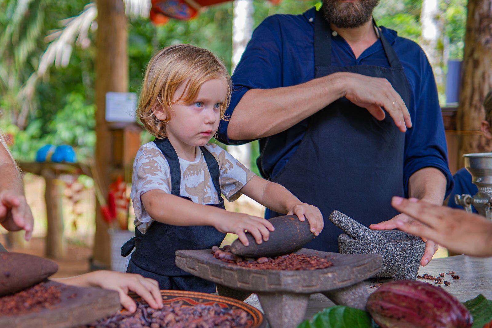 Kid cooking