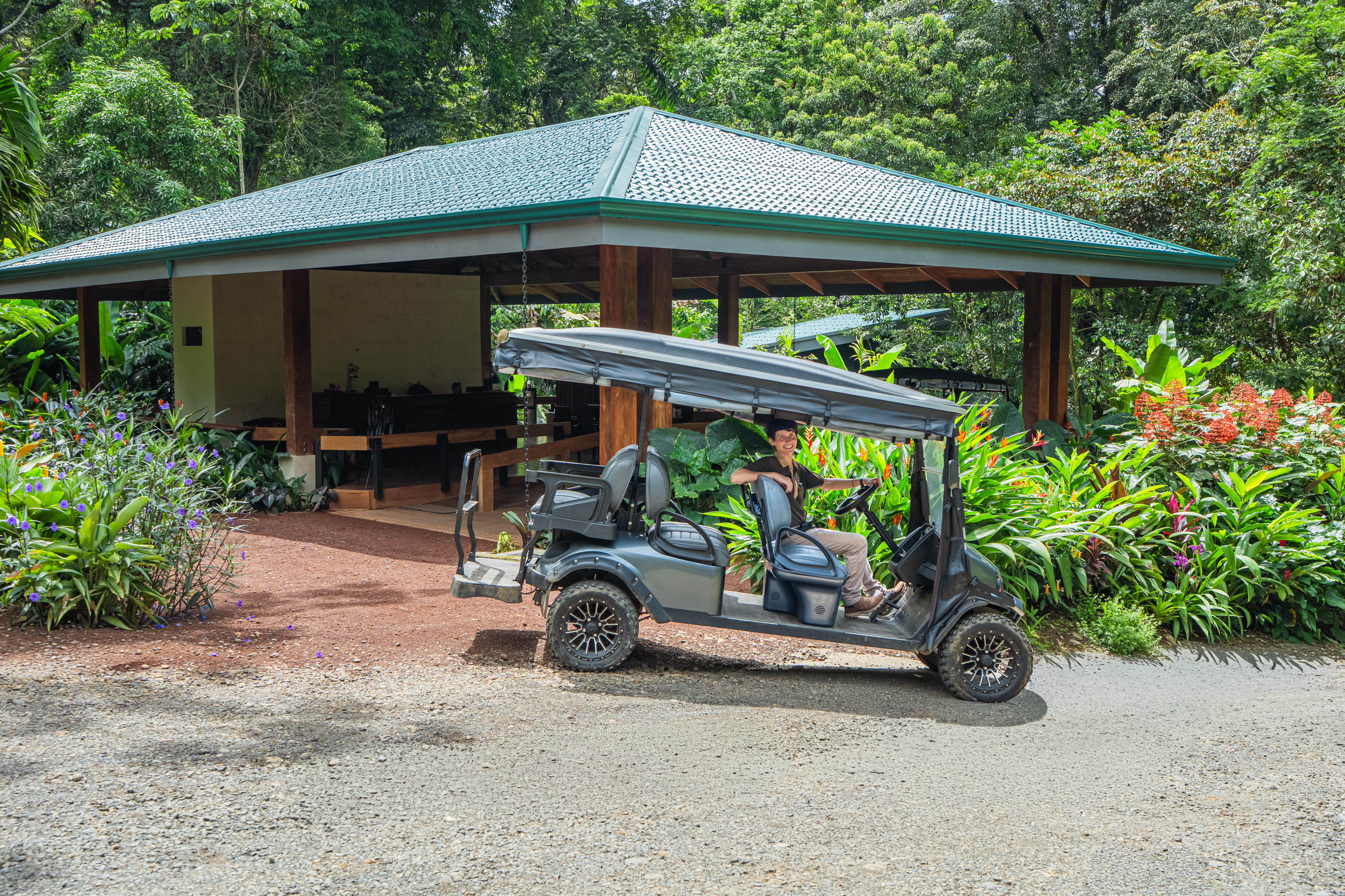 Chachagua Rainforest Hotel surrounded by lush Costa Rican rainforest